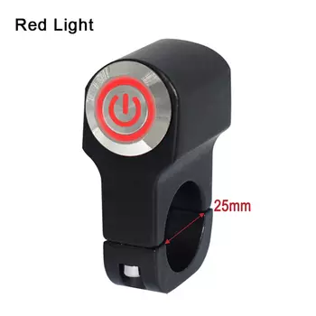 Переключатели руля переключатель для крепления на мотоцикле, стоп-сигнал, противотуманная фара, кнопка включения и выключения, световой индикатор, 22 мм 25 мм