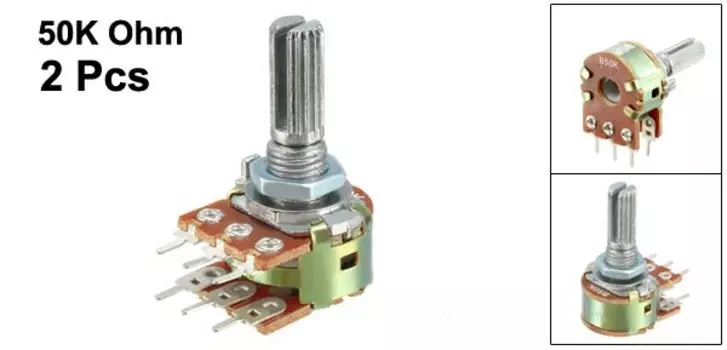 Переменные резисторы UXCELL WH148 50K Ом