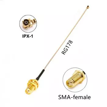 Перемычка Tinymons IPX1-SMA 50 Ом 5 см