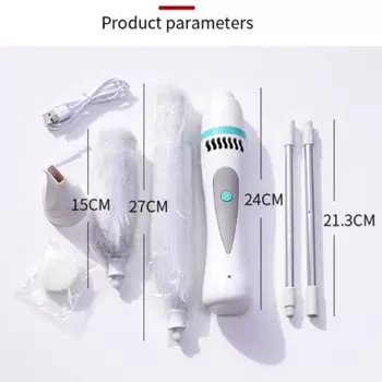 Перезаряжаемая электрическая вращающаяся тряпка, регулируемая щетка для тряпки с перьями, щетка для чистки пыли, мгновенная тряпка, бытовые чистящие средства