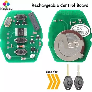 Перезаряжаемая сменная печатная плата пульта дистанционного управления KEYECU EWS с 3 кнопками 315 МГц 433 МГц для BMW X3 X5 Z3 Z4 1 3 5 7 серии
