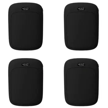 Перезаряжаемые обогреватели для рук 4X, портативный USB Электрический обогреватель для рук, многоразовый телефон, внешний аккумулятор для улицы, черный