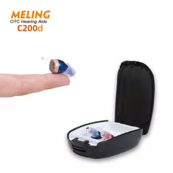 Перезаряжаемый слуховой усилитель Meling C200d CIC, невидимые мини-Усилители звука для помощи пожилым людям и взрослым для прямой поставки