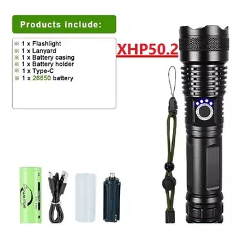 Перезаряжаемый тактический фонарь Paweinuo XHP360