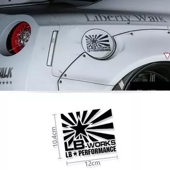 Performance Liberty Walk LB Rising широкоугольная модифицированная гоночная наклейка на бампер Светоотражающая виниловая наклейка на окно автомобиля на капоте кузов