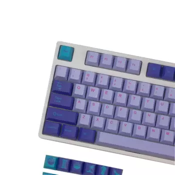 Персональная клавиатура GMK Steam Wave, тематические клавиши PBT, сублимационные клавиши, вишневый профиль для механической клавиатуры оси Kaihua TTC
