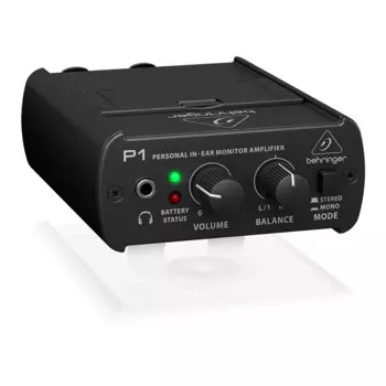 Персональный 2-канальный внутриканальный усилитель Behringer Powerplay P1 с регулятором громкости, оборудование для сцены