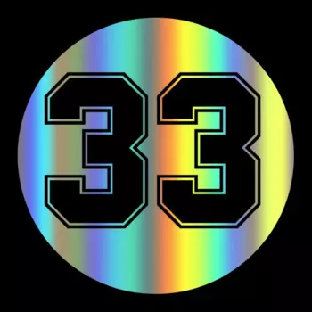 Индивидуальные гоночные наклейки с номером 33, виниловые водонепроницаемые наклейки, бампер мотоцикла, декоративные наклейки на заднее окно 15 см