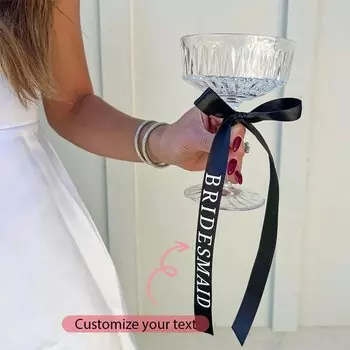 Персонализированная чёрная лента с именем HGDTFF