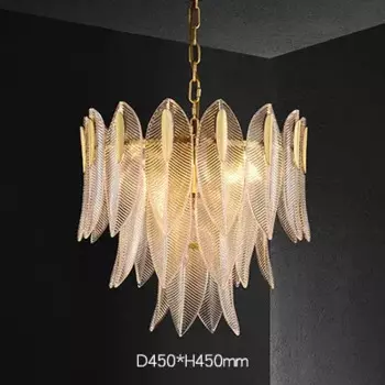 Персонализированные стеклянные люстры JIANKEXING золотого цвета
