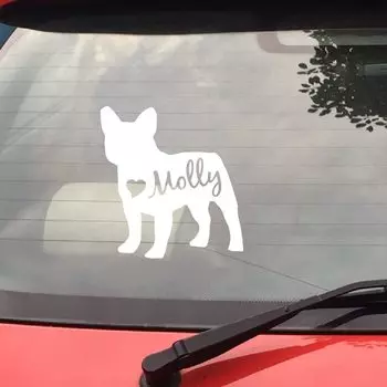 Персонализированные виниловые наклейки с французским бульдогом Kasamanis