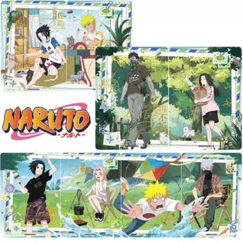 Персонажи аниме «Наруто» из ПУ серии Sasuke Haruno Sakura Haku, Бронзирующая редкая коллекция, флеш-карта, Мультяшные игрушки, Рождественский подарок