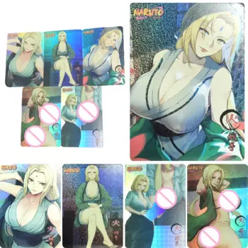 Персонажи Аниме Наруто Tsunade, самодельные игрушки «сделай сам», Лали, красота, Бронзирующая игра, коллекционная открытка, Рождественский подарок на день рождения
