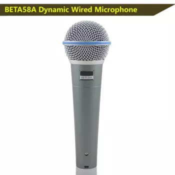 Первоклассный профессиональный микрофон BETA 58 BETA 58A, проводной динамический ручной микрофон для выступления в режиме реального времени