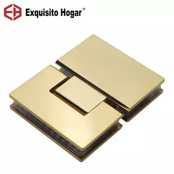 Петля для душевой двери, стеклянная дверь, ванная комната, золото, нержавеющая сталь 304, черное стекло, открывается на 180 градусов