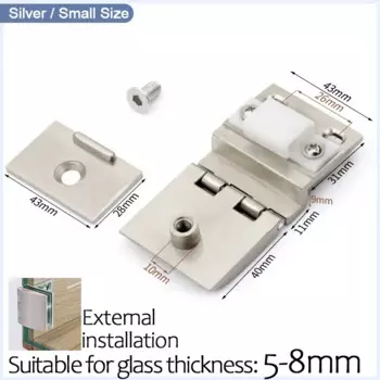 Петля для стеклянной двери имango черная