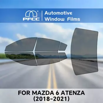 PFCC предварительно отрезанная Тонировочная пленка для окна автомобиля для Mazda 6 Atenza 2018-2021, автомобильная наклейка, солнечная УФ-защитная пленка, защита интерьера