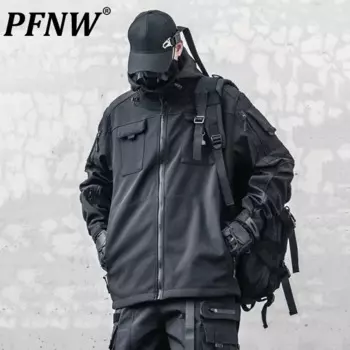 PFNW Niche Darkwear Endurance Тактическая уличная флисовая куртка Водонепроницаемая ветрозащитная функциональная ветрозащитная теплая куртка с капюшоном 12C1318