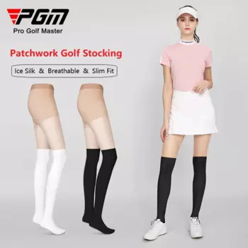 PGM женские солнцезащитные леггинсы для гольфа, лоскутные спортивные носки, летние женские дышащие тонкие чулки с защитой от ультрафиолета, колготки