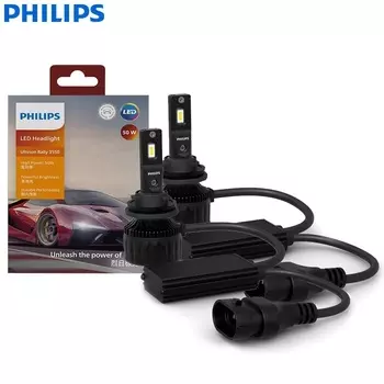 Philips LED H11 100 Вт 9000LM Ultinon Rally 3550 Автомобильный головной фонарь 6500K Белый Высокая мощность Люмен Ватт Светодиодный дальний ближний свет 11362U3550X2
