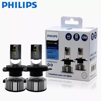 Philips Ultinon Essential G2 Светодиодные Лампы Для Автомобильных Фар 6500K Современный Белый 19–24 Вт Подходит Для H1 H4 H7 ...
