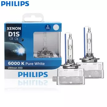 Philips Ultinon HID Xenon D1S D2S D2R D3S D4S WXX2 35W 6000K холодная белая лампа для автомобильных фар, автомобильные лампы (двойная упаковка)