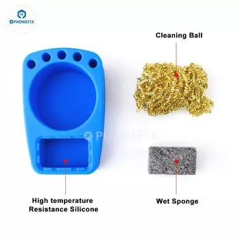 Силиконовая подставка для припоя, держатель для металлических наконечников, подставка для хранения, демонтаж олова, инструмент для удаления Металлических проводов, шариков и фильтров
