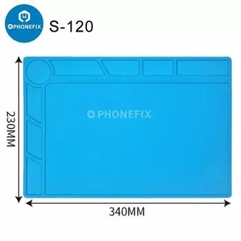 PHONEFIX Силиконовый паяльный коврик темно-синий