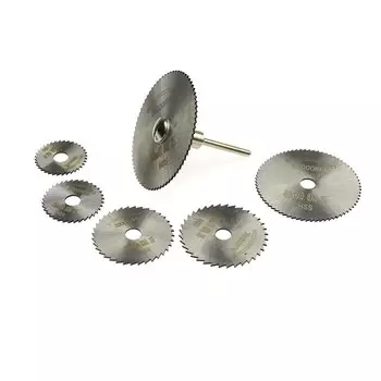 Пильные диски 7 в 1 из быстрорежущей стали с хвостовиком 3 мм