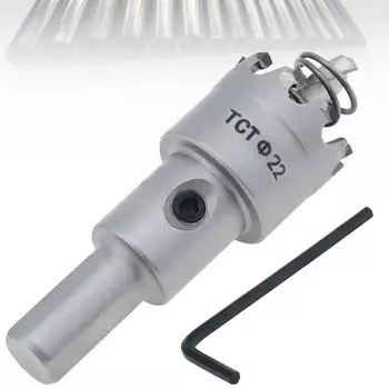 Пила для отверстий из нержавеющей стали, металла, металла, пластика, дерева, титана, TCT, 22 мм/24 мм/35 мм