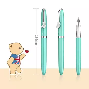 Pimio Picasso 922 металлическая шариковая ручка классический мишка серии черные чернила перо подарочный набор для Бизнес для офиса и школы