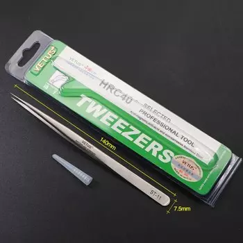 Пинцет из нержавеющей стали Vetus, антимагнитный пинцет, высокоточный пинцет, инструменты для ремонта, наращивания ресниц