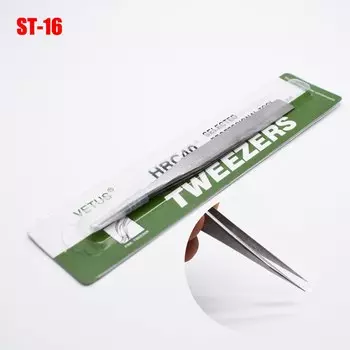 Пинцет из нержавеющей стали Vetus ST-16, 1 шт