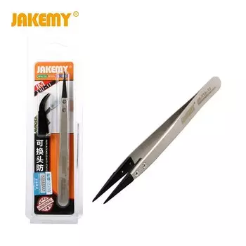 Пинцет со сменной головкой Herramientas strai, изогнутый, антистатический, прецизионный, инструменты для электрика