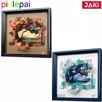 Pinlepai Jaki кирпичная картина, строительные блоки, Детский конструктор, набор строительных блоков для детей