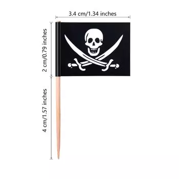 Пиратская одноразовая посуда на Хэллоуин