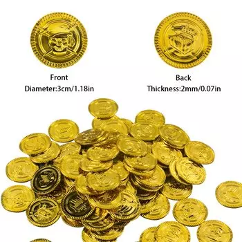 Пиратские монеты пластиковые 20/40 шт.