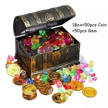 Пиратский сундук с сокровищами