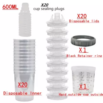 Одноразовые чашки для пистолета-распылителя NTOOLS pps 20 шт.