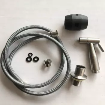 Пистолет-распылитель из нержавеющей стали 304, черный кухонный краскопульт для мойки овощей, набор краскопультов для унитаза, биде