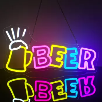 Неоновая вывеска ineonlife "Beer"
