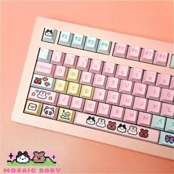 Pixel Xiaobao, колпачок для клавиш 140 клавиш, настройка Cherry/KOA PBT, подходит для механической игровой клавиатуры