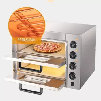 Печь для пиццы, коммерческая электрическая Однослойная двухслойная печь