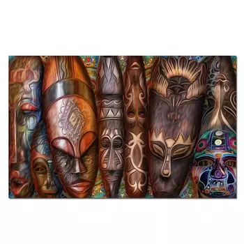 Плакат "Африканская маска" Fashionista