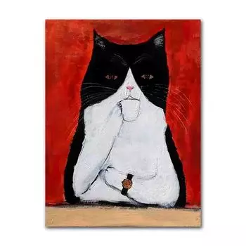 Плакат AliPaint Кошки и собаки Современный