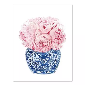 Плакат AliPaint "Сине-белая китайская ваза"