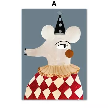 Плакат Angel Wall Лондонский автобус, автомобиль, голуби, мышь, летучая мышь