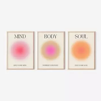 Плакат "Душа, тело, разум"