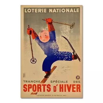 Плакат "Художественные лыжи в Австралии, Франция" AliPaint