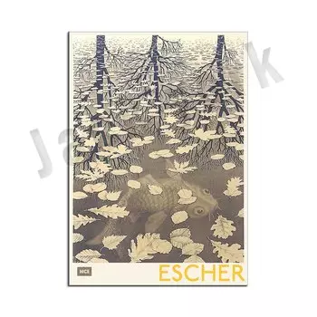 Плакат Jack York "Три мира Эшера"